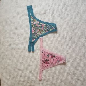 Victoria Secret/Pink - 2 Small Thongs